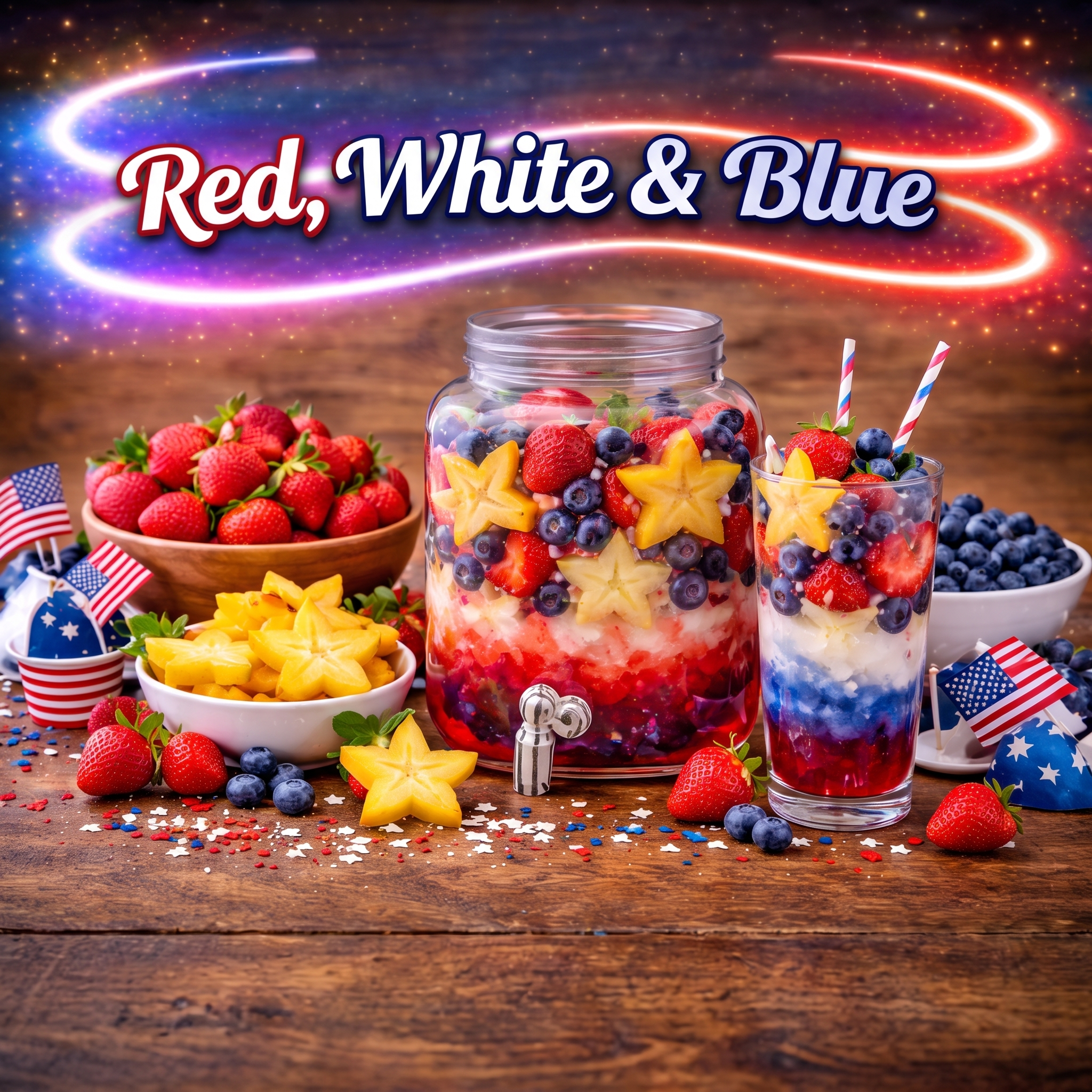 Red White and Blue Flavor West