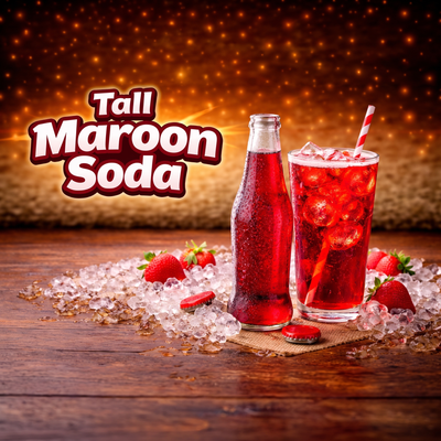 Tall Maroon Soda Flavor West